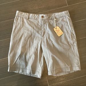 Faherty Slate Garment Dyed Chino Shorts NWT